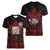 100% Canadian From Eh To Zed Women V-Neck T-Shirt True North Strong and Free