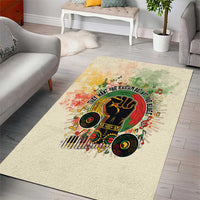 They Want Our Rhythm Not Our Blues Area Rug African Music Pride