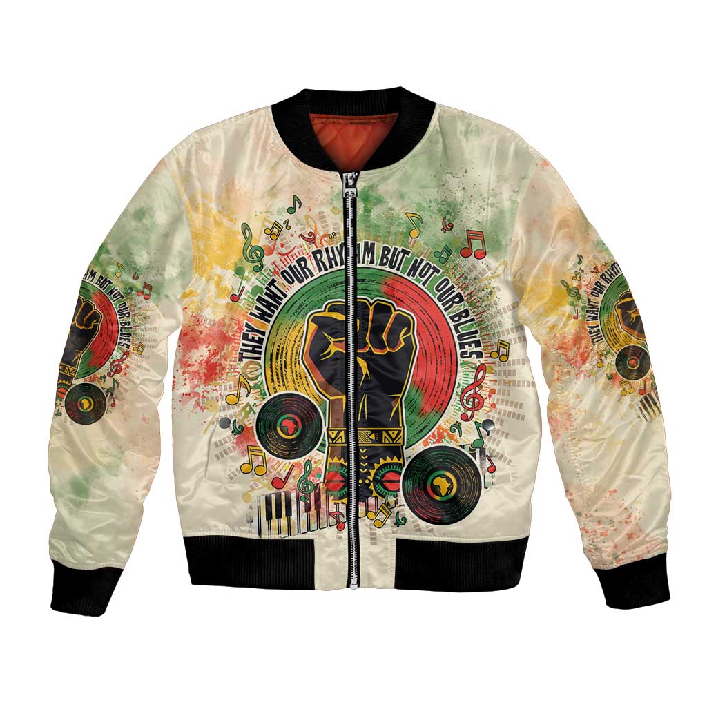 They Want Our Rhythm Not Our Blues Bomber Jacket African Music Pride