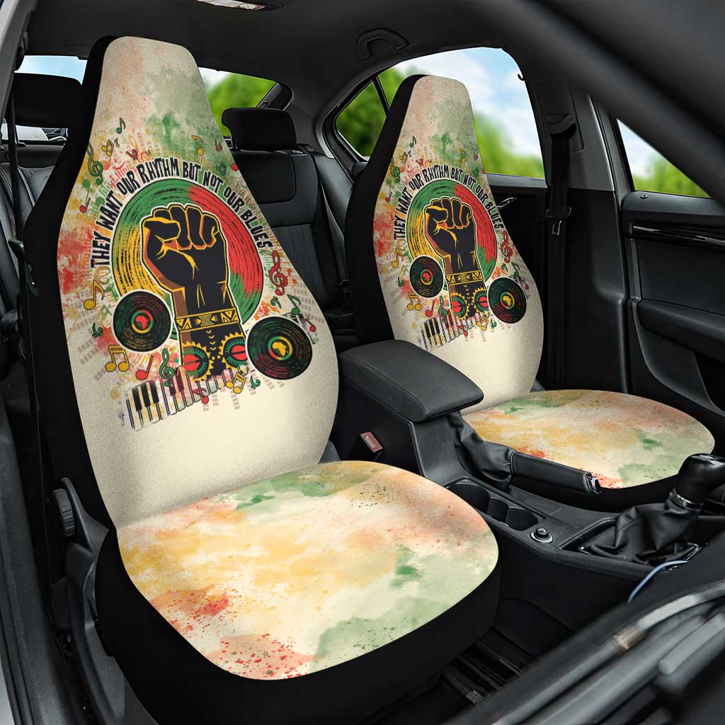 They Want Our Rhythm Not Our Blues Car Seat Cover African Music Pride