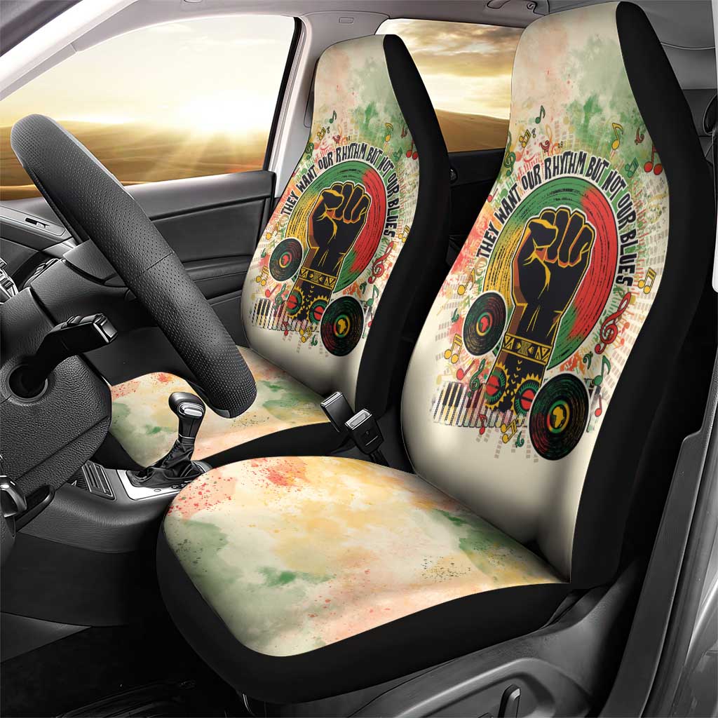 They Want Our Rhythm Not Our Blues Car Seat Cover African Music Pride
