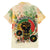 They Want Our Rhythm Not Our Blues Family Matching Short Sleeve Bodycon Dress and Hawaiian Shirt African Music Pride