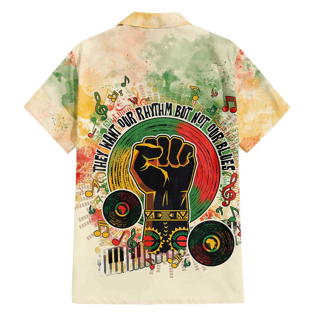 They Want Our Rhythm Not Our Blues Family Matching Summer Maxi Dress and Hawaiian Shirt African Music Pride