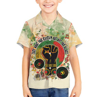 They Want Our Rhythm Not Our Blues Family Matching Summer Maxi Dress and Hawaiian Shirt African Music Pride