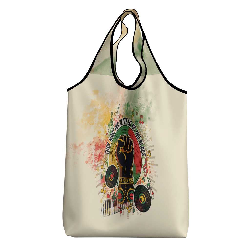 They Want Our Rhythm Not Our Blues Grocery Bag African Music Pride