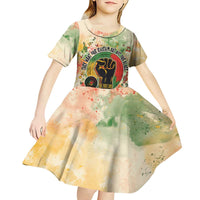 They Want Our Rhythm Not Our Blues Kid Short Sleeve Dress African Music Pride