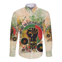 They Want Our Rhythm Not Our Blues Long Sleeve Button Shirt African Music Pride