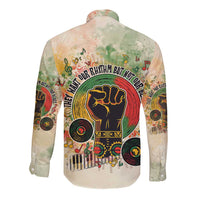 They Want Our Rhythm Not Our Blues Long Sleeve Button Shirt African Music Pride