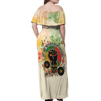 They Want Our Rhythm Not Our Blues Off Shoulder Maxi Dress African Music Pride