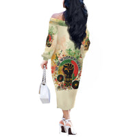 They Want Our Rhythm Not Our Blues Off The Shoulder Long Sleeve Dress African Music Pride