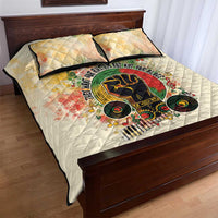 They Want Our Rhythm Not Our Blues Quilt Bed Set African Music Pride