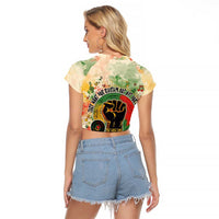 They Want Our Rhythm Not Our Blues Raglan Cropped T Shirt African Music Pride