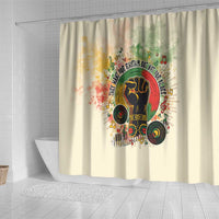 They Want Our Rhythm Not Our Blues Shower Curtain African Music Pride