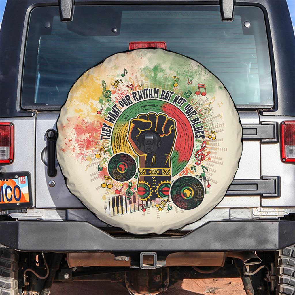 They Want Our Rhythm Not Our Blues Spare Tire Cover African Music Pride