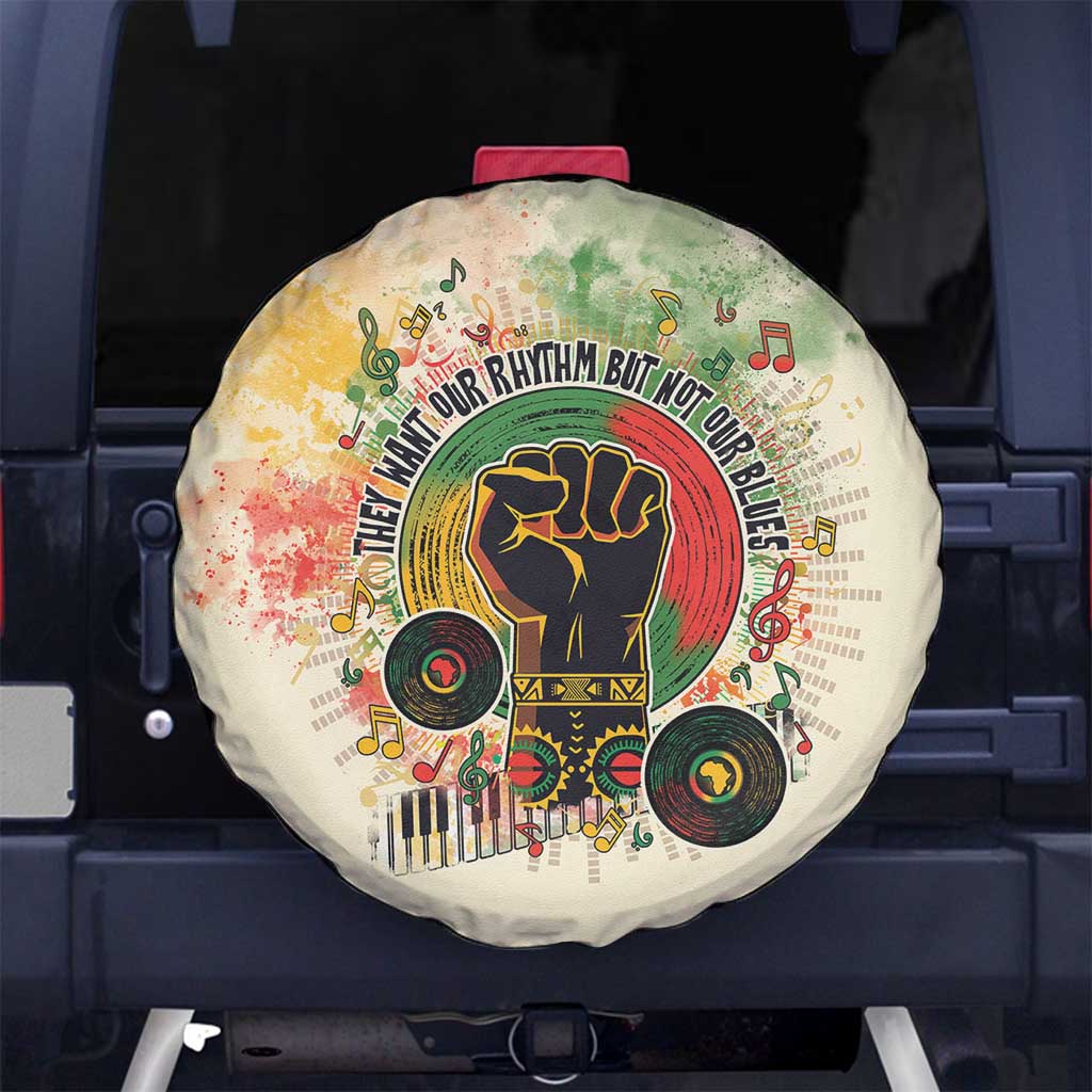 They Want Our Rhythm Not Our Blues Spare Tire Cover African Music Pride