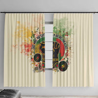 They Want Our Rhythm Not Our Blues Window Curtain African Music Pride