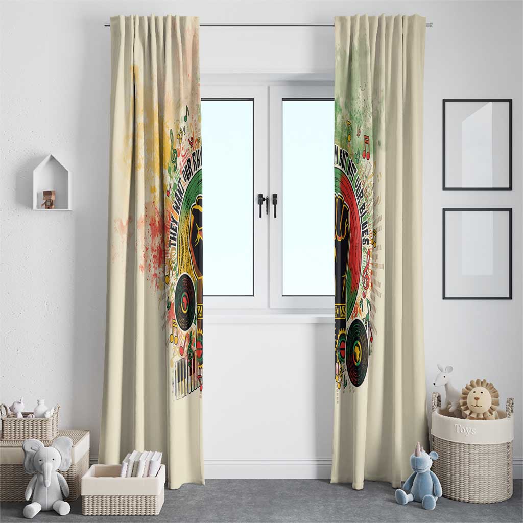 They Want Our Rhythm Not Our Blues Window Curtain African Music Pride