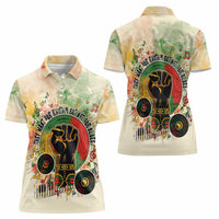 They Want Our Rhythm Not Our Blues Women Polo Shirt African Music Pride