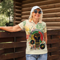 They Want Our Rhythm Not Our Blues Women Polo Shirt African Music Pride