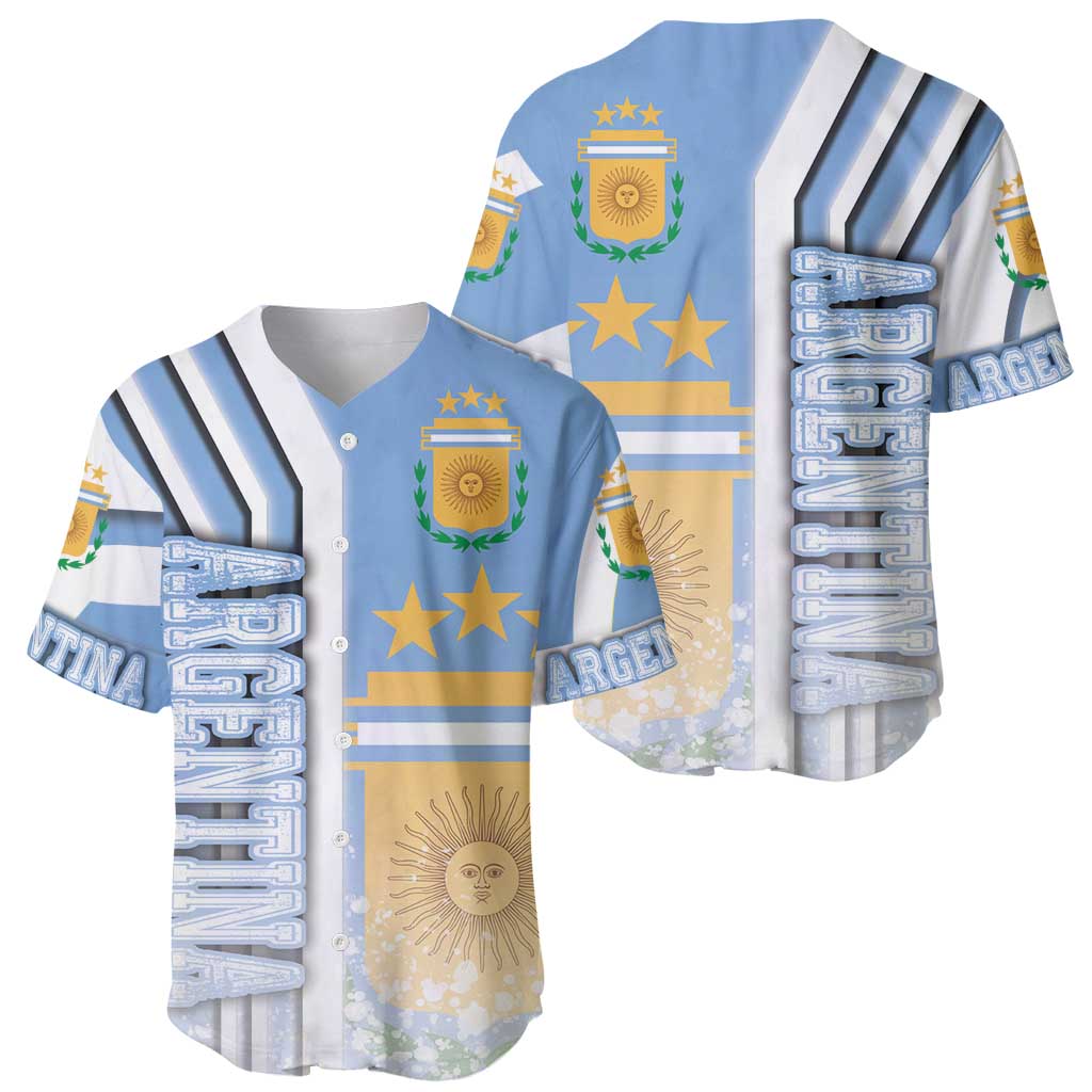 Argentina Football Baseball Jersey La Albiceleste Soccer - Road To Champion