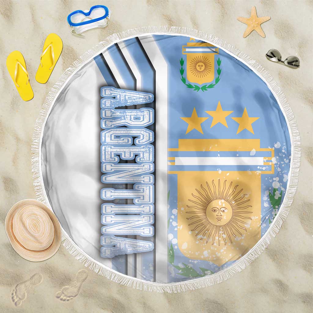 Argentina Football Beach Blanket La Albiceleste Soccer - Road To Champion