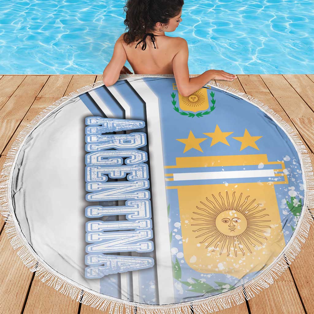 Argentina Football Beach Blanket La Albiceleste Soccer - Road To Champion