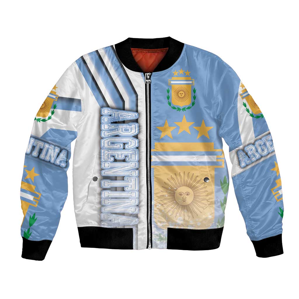 Argentina Football Bomber Jacket La Albiceleste Soccer - Road To Champion