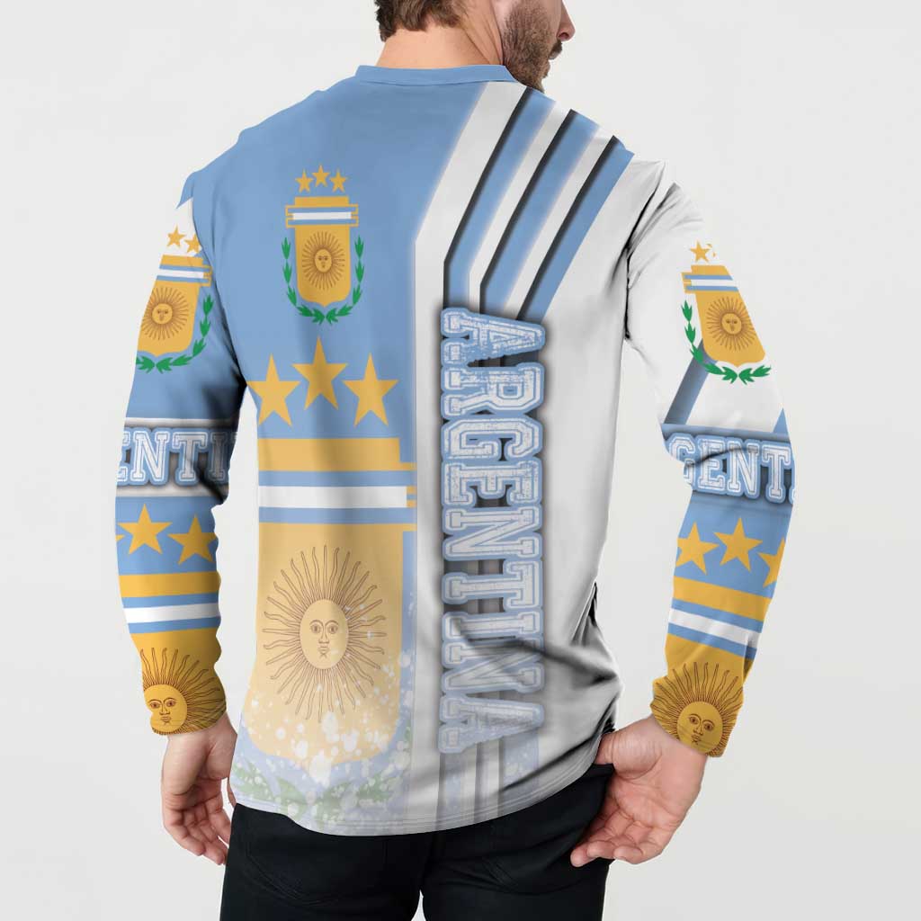 Argentina Football Button Sweatshirt La Albiceleste Soccer - Road To Champion
