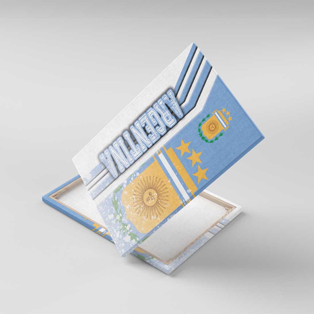 Argentina Football Canvas Wall Art La Albiceleste Soccer - Road To Champion