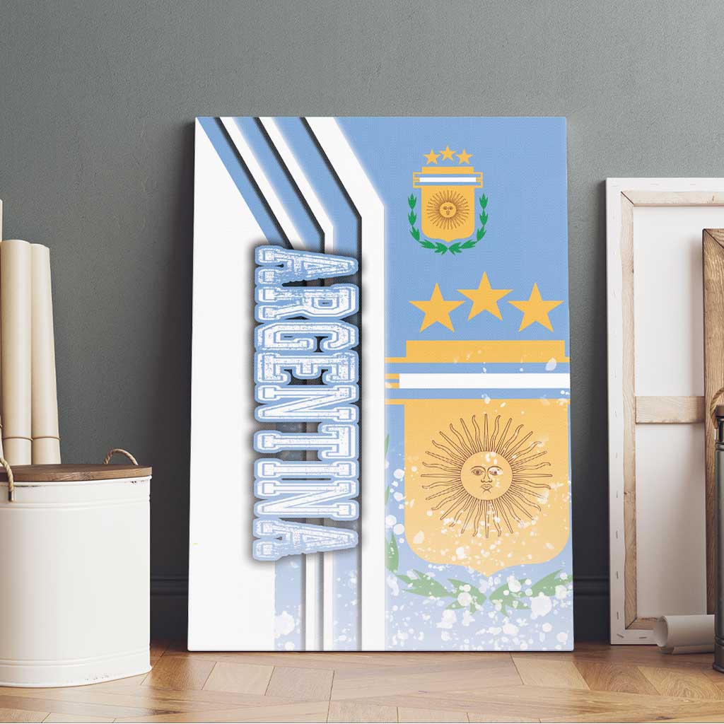 Argentina Football Canvas Wall Art La Albiceleste Soccer - Road To Champion