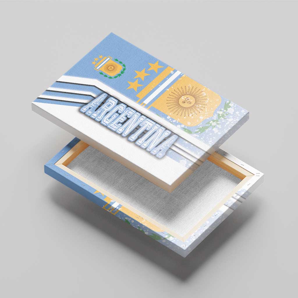 Argentina Football Canvas Wall Art La Albiceleste Soccer - Road To Champion