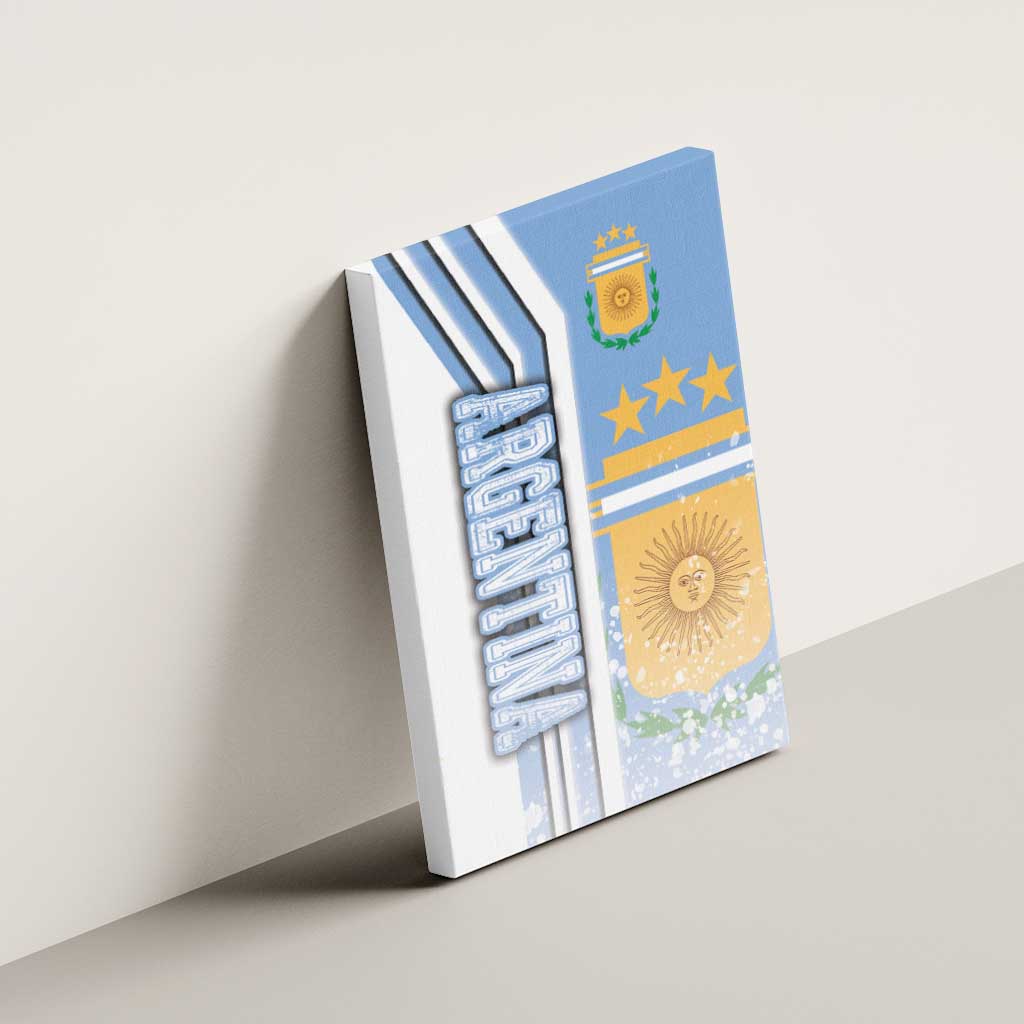 Argentina Football Canvas Wall Art La Albiceleste Soccer - Road To Champion