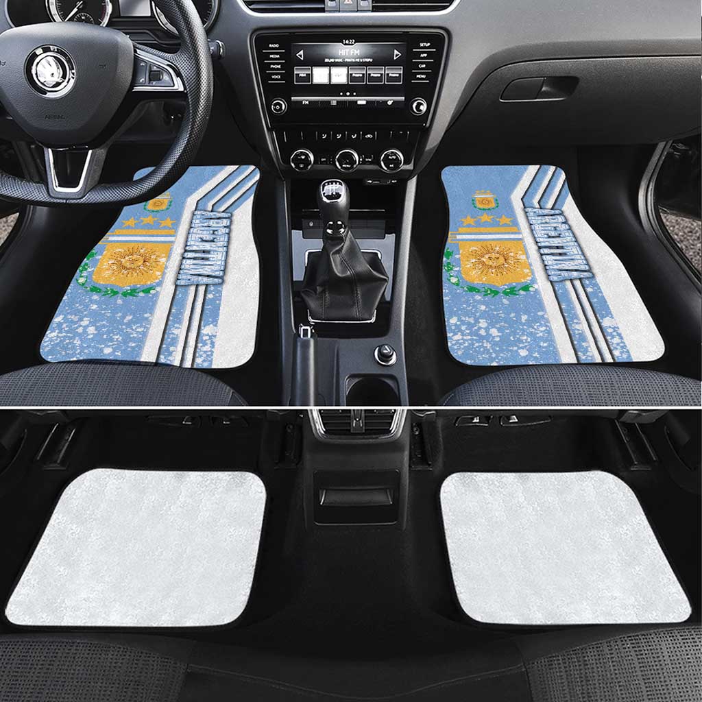 Argentina Football Car Mats La Albiceleste Soccer - Road To Champion