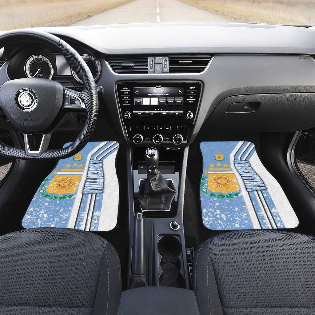 Argentina Football Car Mats La Albiceleste Soccer - Road To Champion