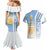 Argentina Football Couples Matching Mermaid Dress and Hawaiian Shirt La Albiceleste Soccer - Road To Champion