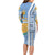 Argentina Football Family Matching Long Sleeve Bodycon Dress and Hawaiian Shirt La Albiceleste Soccer - Road To Champion