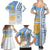 Argentina Football Family Matching Summer Maxi Dress and Hawaiian Shirt La Albiceleste Soccer - Road To Champion