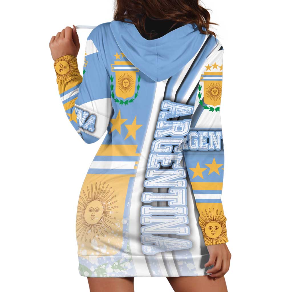 Argentina Football Hoodie Dress La Albiceleste Soccer - Road To Champion