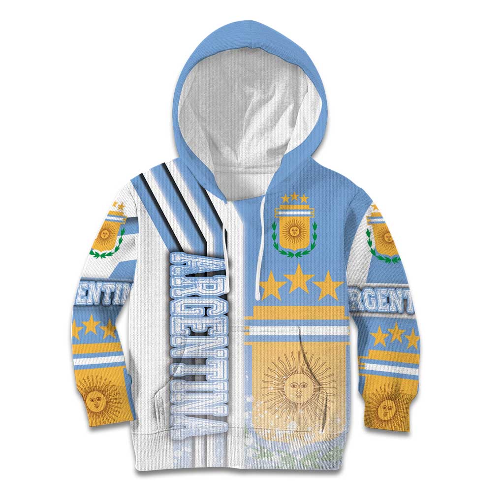 Argentina Football Kid Hoodie La Albiceleste Soccer - Road To Champion