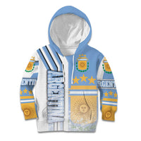 Argentina Football Kid Hoodie La Albiceleste Soccer - Road To Champion