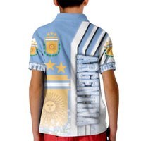 Argentina Football Kid Polo Shirt La Albiceleste Soccer - Road To Champion