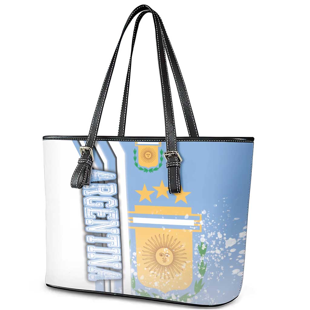 Argentina Football Leather Tote Bag La Albiceleste Soccer - Road To Champion