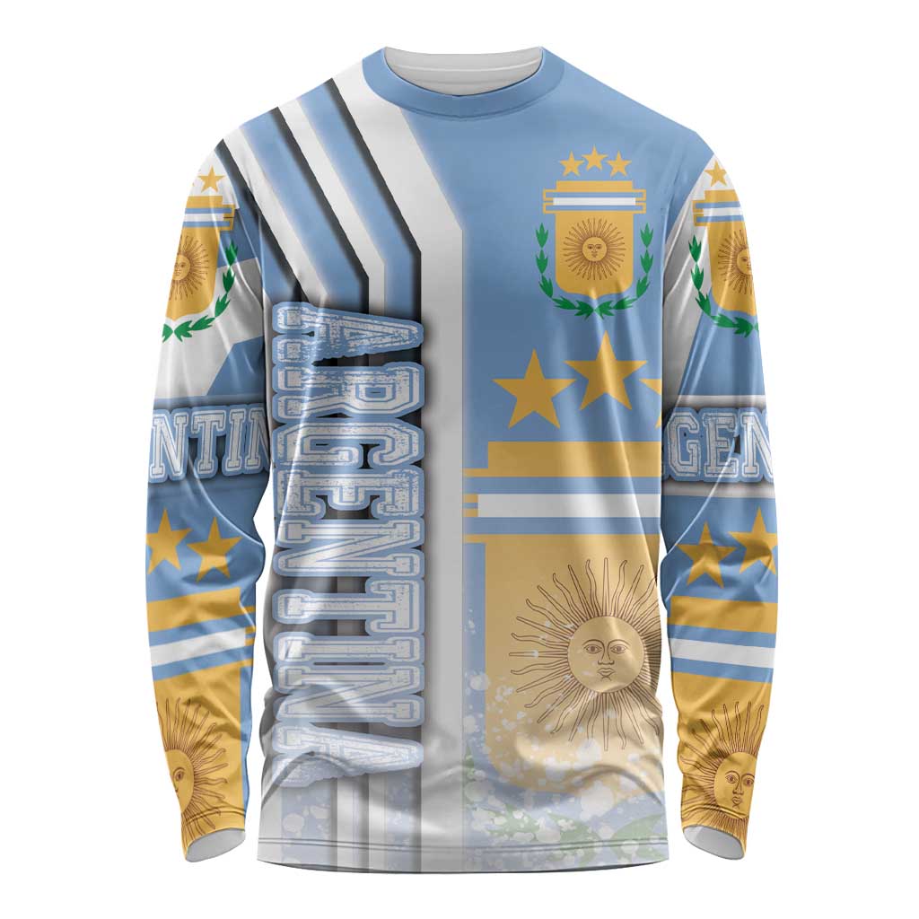 Argentina Football Long Sleeve Shirt La Albiceleste Soccer - Road To Champion