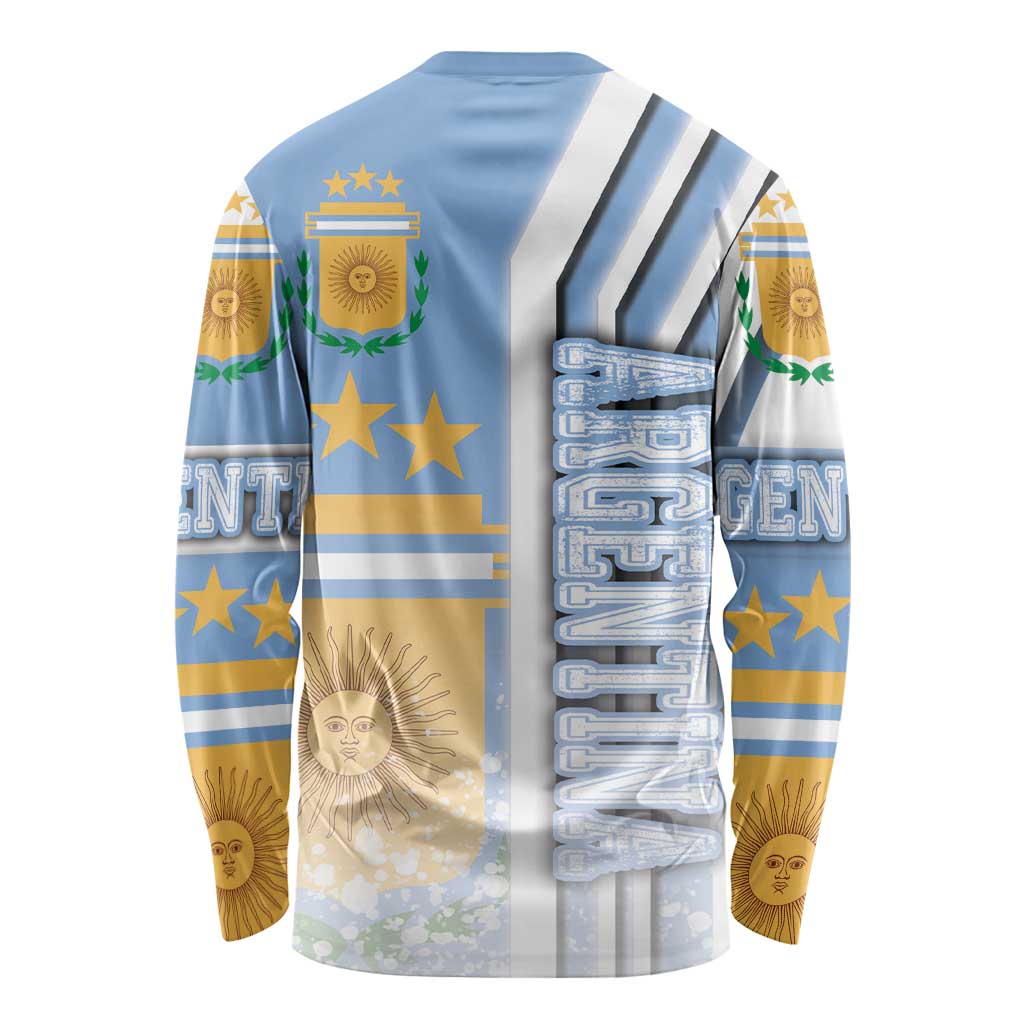 Argentina Football Long Sleeve Shirt La Albiceleste Soccer - Road To Champion