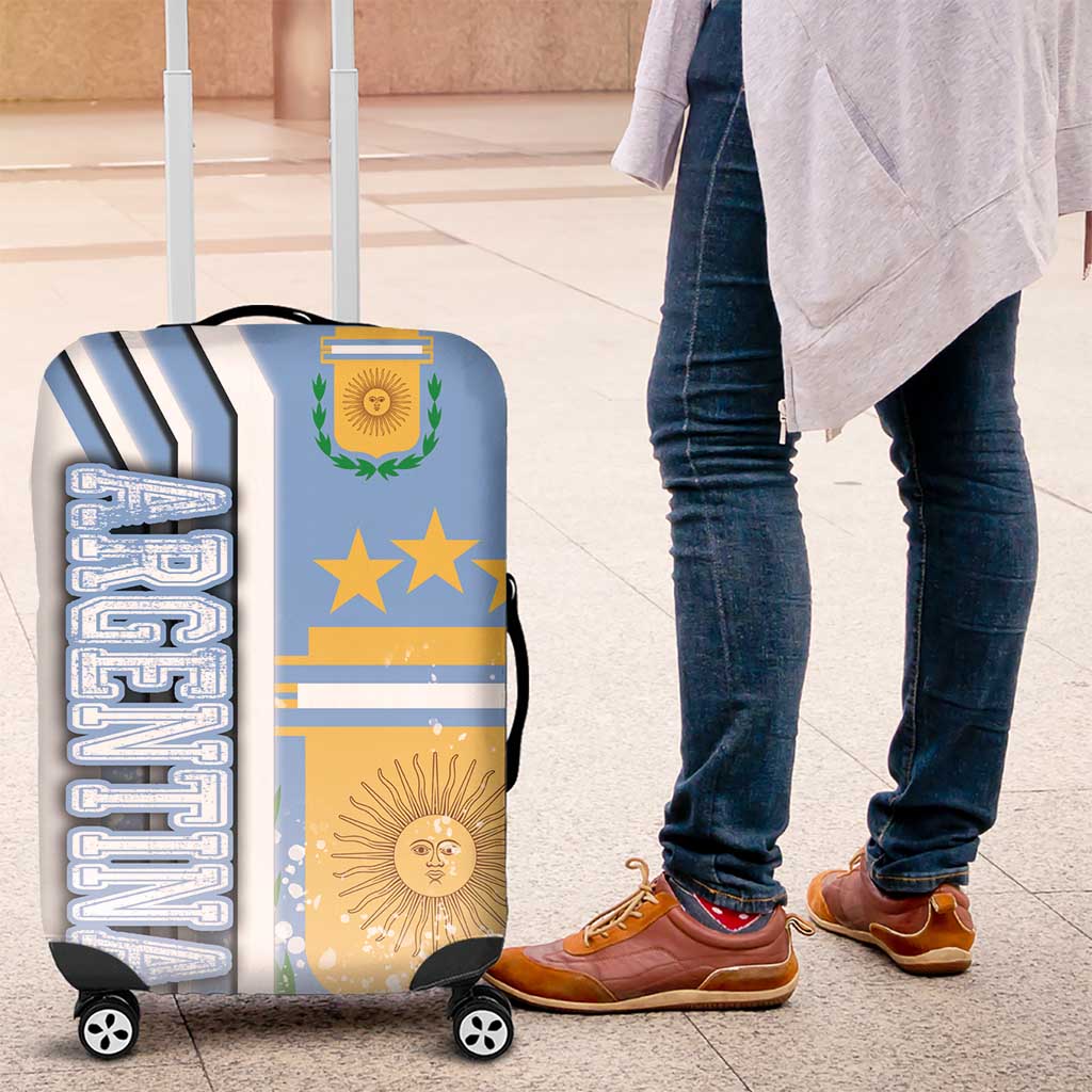 Argentina Football Luggage Cover La Albiceleste Soccer - Road To Champion