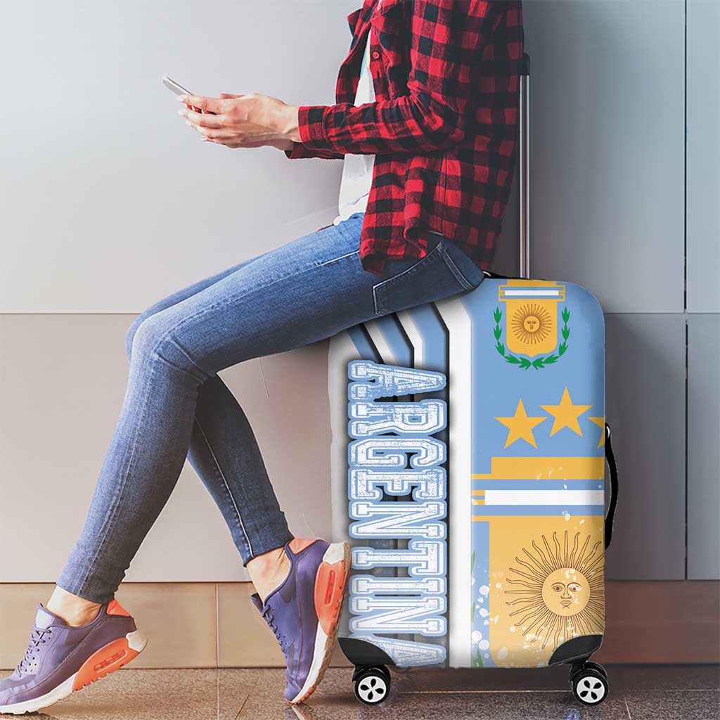 Argentina Football Luggage Cover La Albiceleste Soccer - Road To Champion