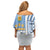 Argentina Football Off Shoulder Short Dress La Albiceleste Soccer - Road To Champion