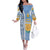 Argentina Football Off The Shoulder Long Sleeve Dress La Albiceleste Soccer - Road To Champion