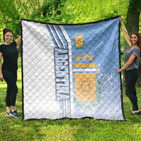 Argentina Football Quilt La Albiceleste Soccer - Road To Champion