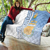 Argentina Football Quilt La Albiceleste Soccer - Road To Champion
